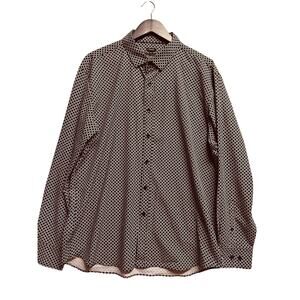 Awearness Kenneth Cole Slim Fit Mens Button Down Long Sleeve Dress Shirt Size XL